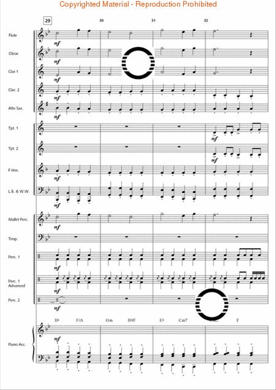 Thunderbolt Peak (Concert March) Concert Band scores gallery preview page 9