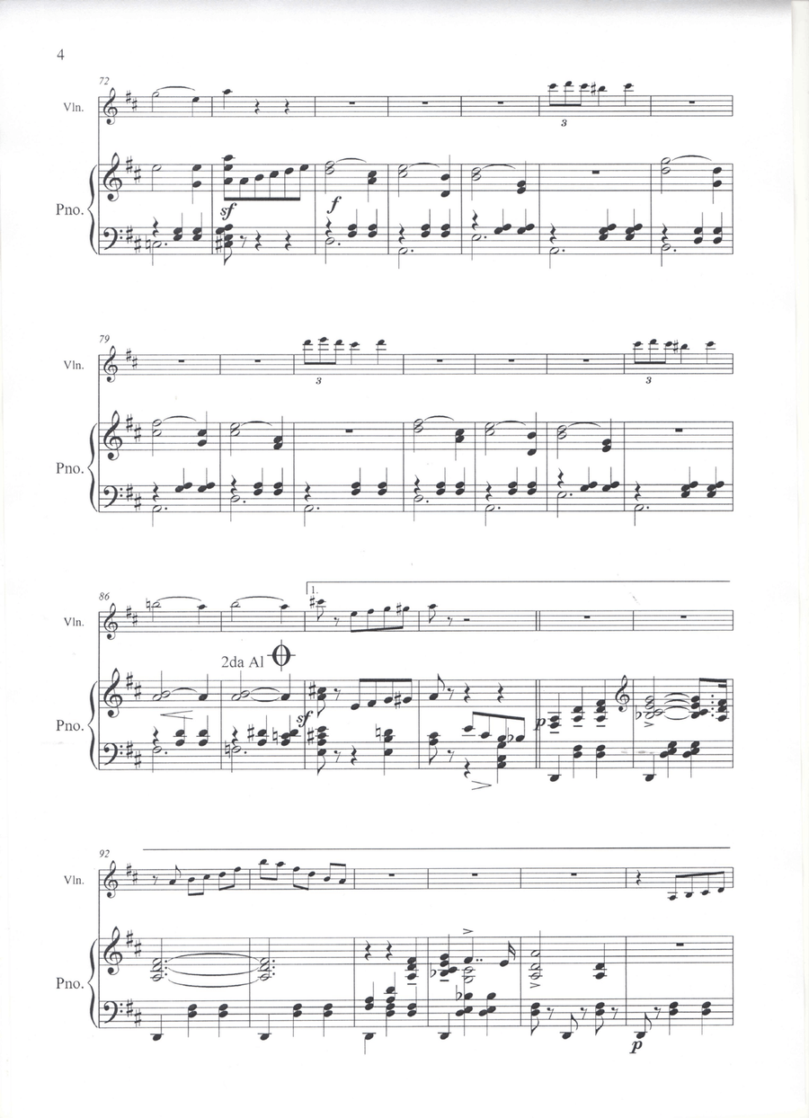 Waltz of the Flowers (Nutcracker Suite) - Violin and Piano Violin Solo scores gallery preview page 4