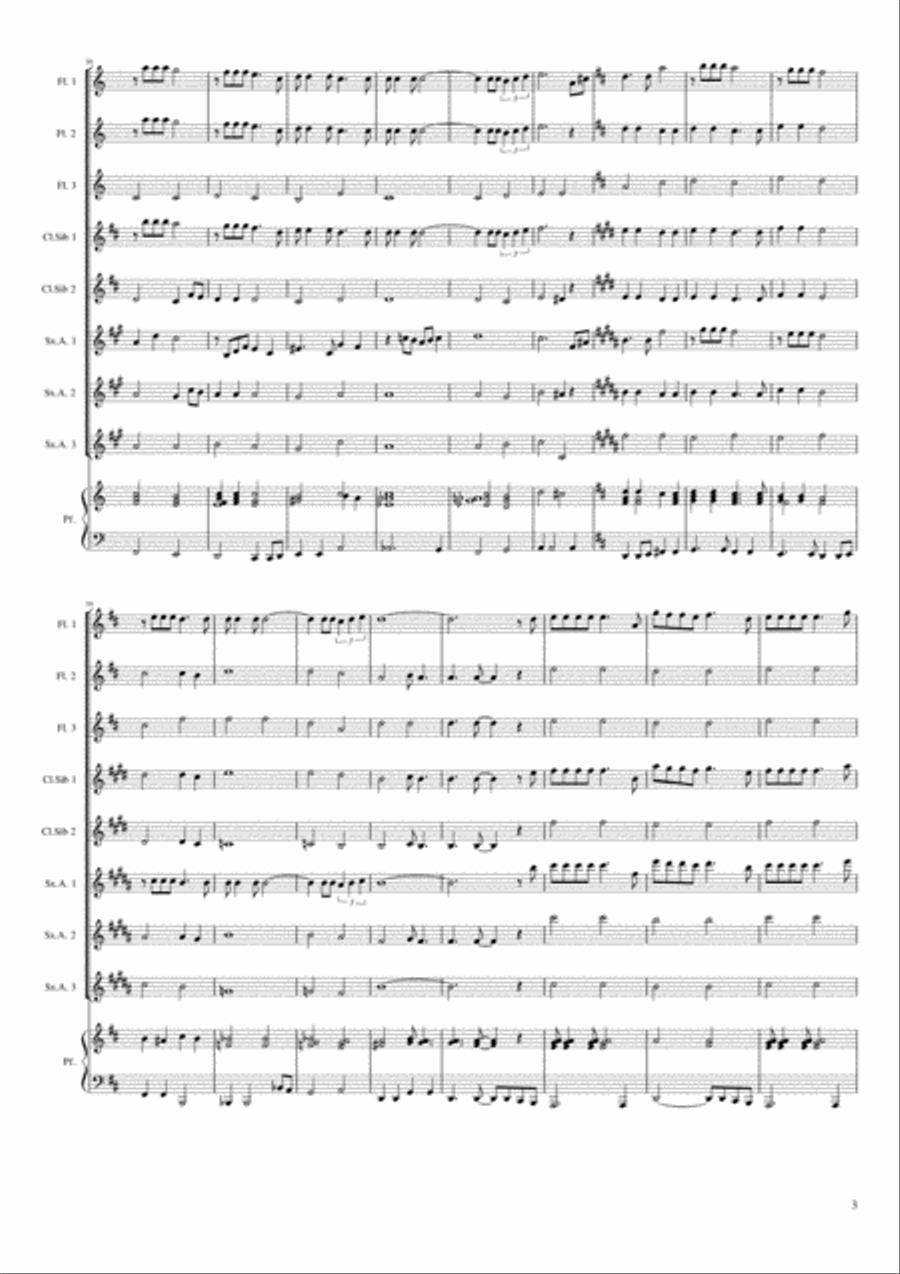 What A Wonderful World Clarinet scores gallery preview page 3