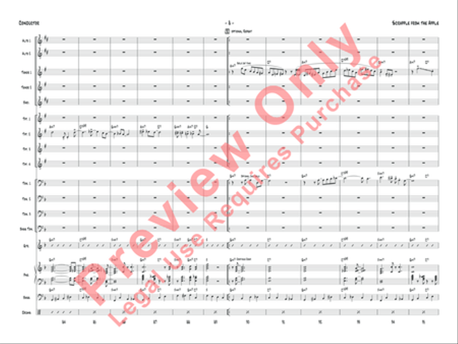 Scrapple from the Apple Jazz Ensemble scores gallery preview page 11