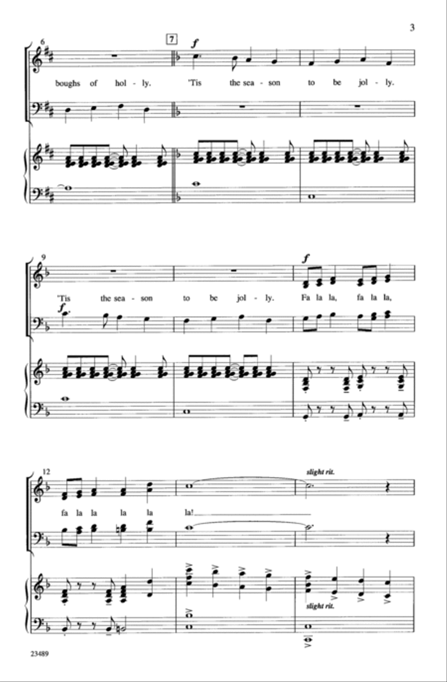 Merry Christmas to All 4-Part scores gallery preview page 3