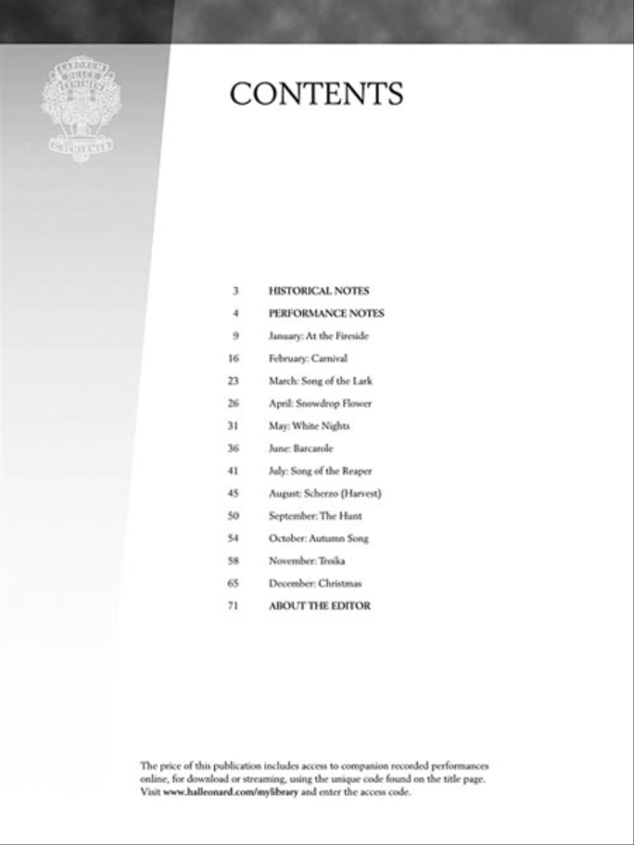 The Seasons, OP. 37bis The Seasons, OP. 37bis Piano Solo scores gallery preview page 3