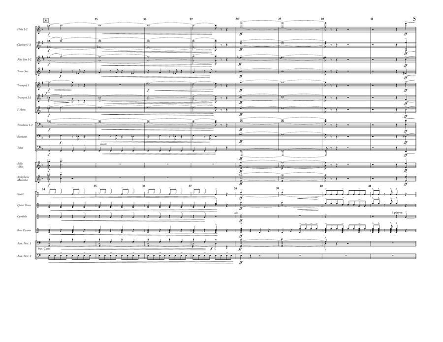 The Race - Full Score Pep Band scores gallery preview page 5