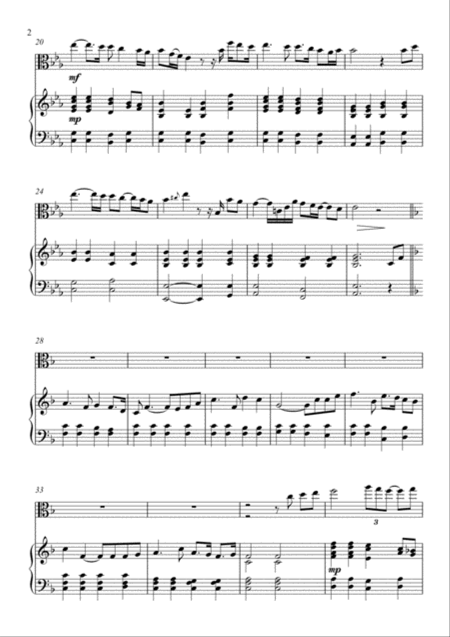 You Raise Me Up Viola scores gallery preview page 2
