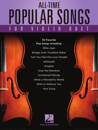 Book cover for All-Time Popular Songs for Violin Duet