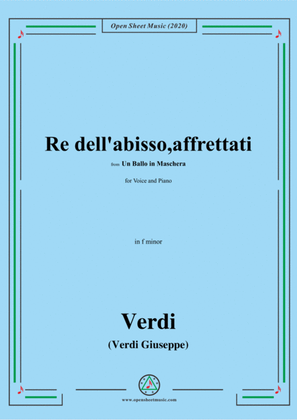 Verdi-Re dell'abisso,affrettati(Invocation Aria),in f minor