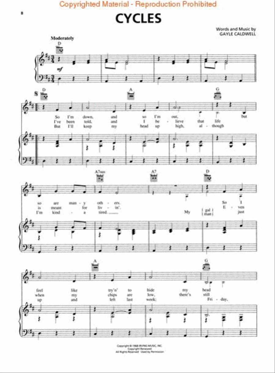 Frank Sinatra – Popular Hits Piano, Vocal, Guitar scores gallery preview page 3