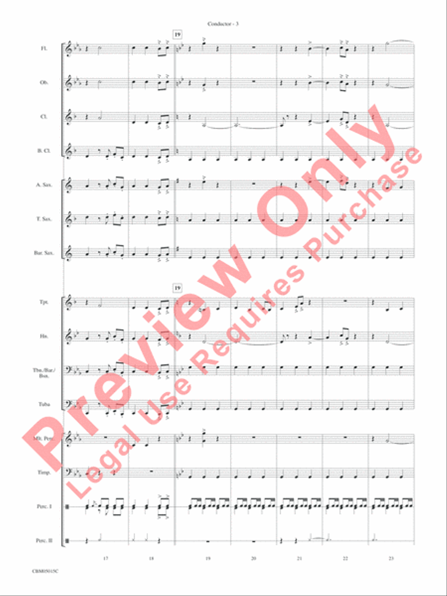 Themes from Star Wars: Episode III Revenge of the Sith Concert Band scores gallery preview page 6
