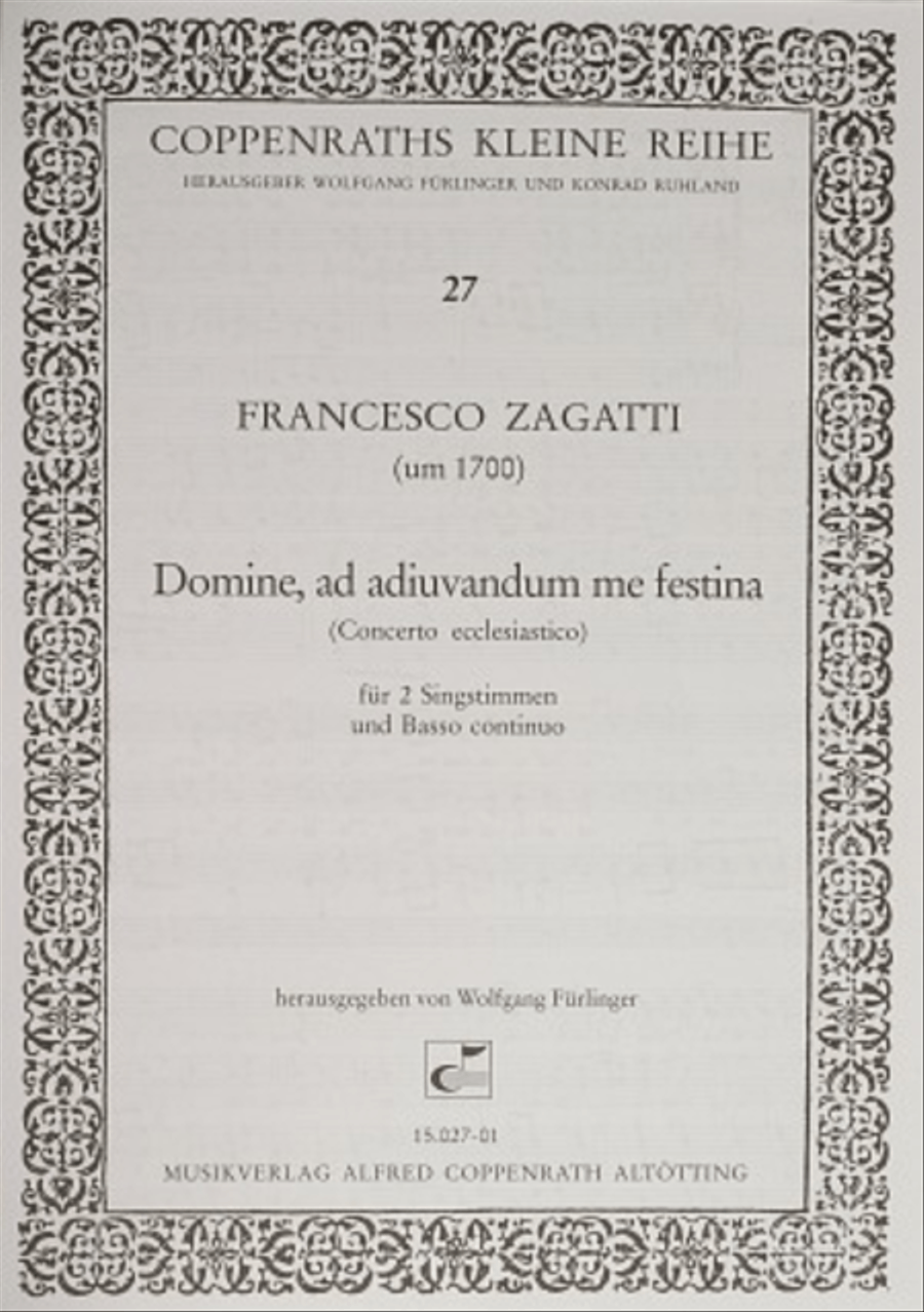 Domine, ad adiuvandum me festina Vocal Duet scores gallery preview page 1