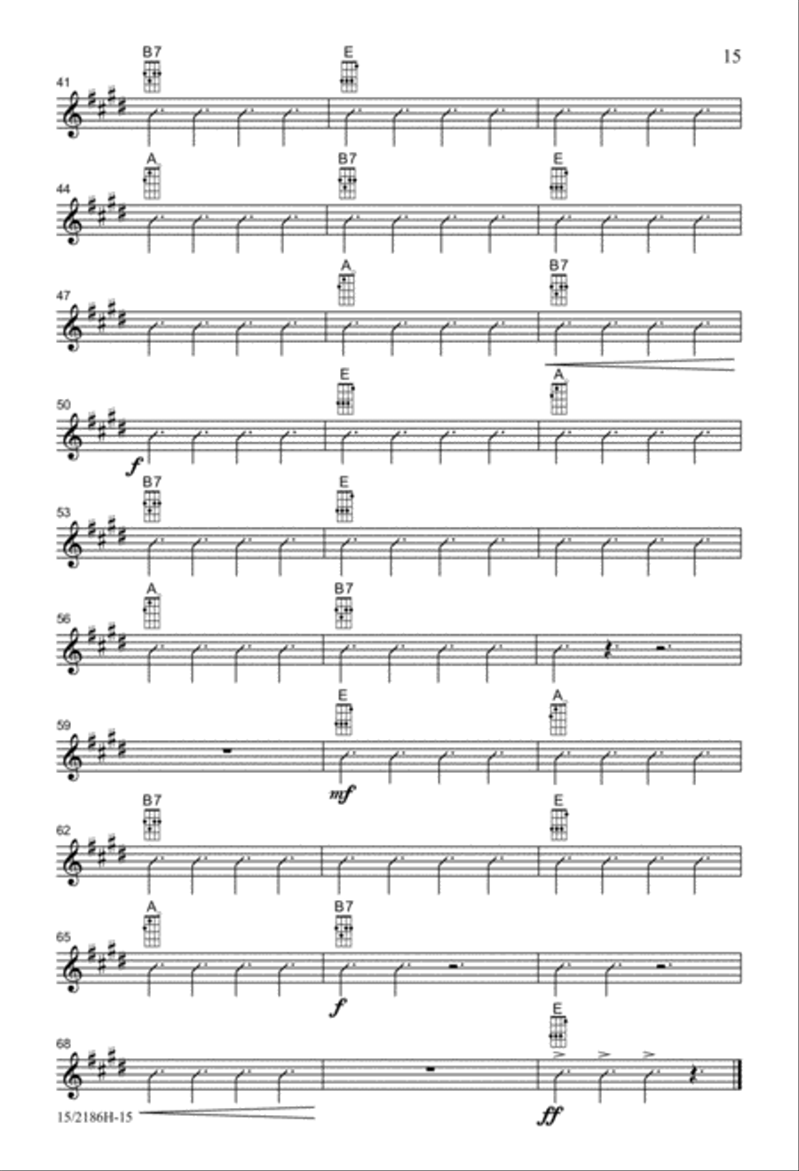 Little Fish, Big Name (The Happy Hawaiian Humu) Unison Choir scores gallery preview page 15