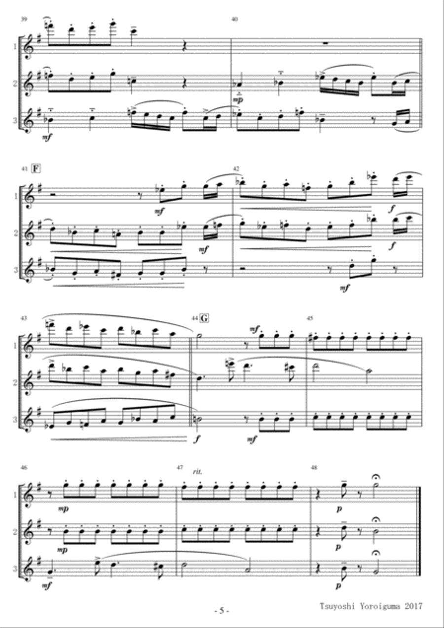 Belle Woodwind Trio scores gallery preview page 5