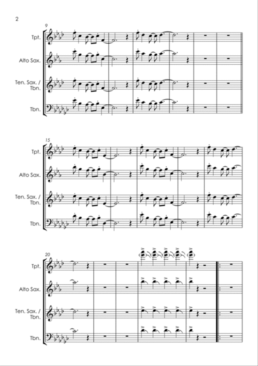 Y.m.c.a. Tenor Saxophone scores gallery preview page 6