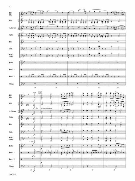 March, Op. 108: Score