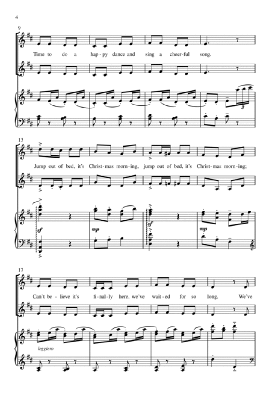 Jump Out of Bed! Jump Out of Bed! Unison Choir scores gallery preview page 4