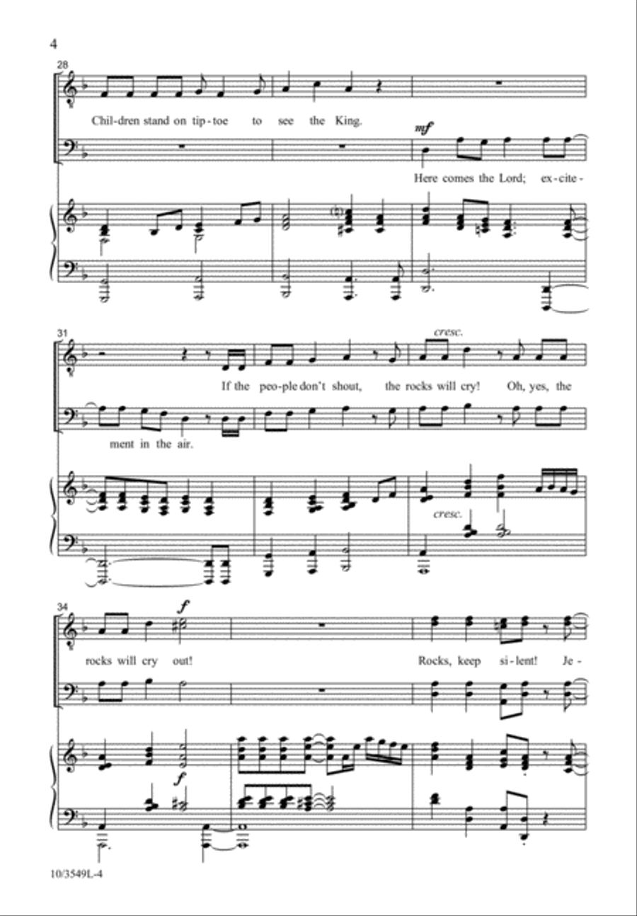Ain't No Rock Gonna' Shout for Me TTBB scores gallery preview page 4