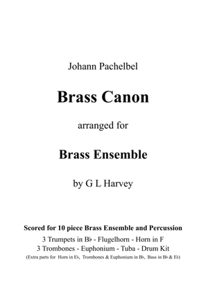 Brass Canon (10 Piece Brass Ensemble & Percussion)