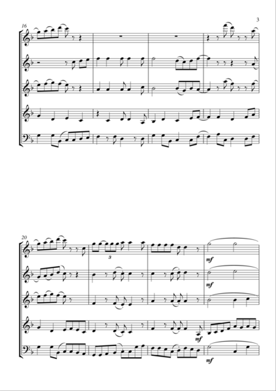 Always Look On The Bright Side Of Life Woodwind Quintet scores gallery preview page 4