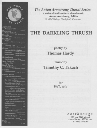 Book cover for darkling thrush, the