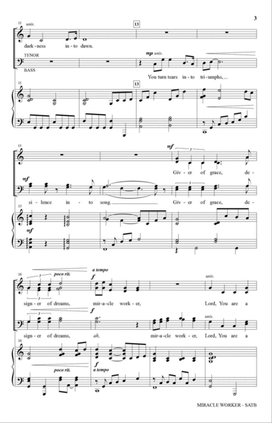 Miracle Worker 4-Part scores gallery preview page 2