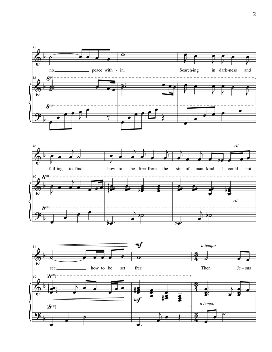 Then Jesus Came to Me Then Jesus Came to Me Vocal Duet scores gallery preview page 2
