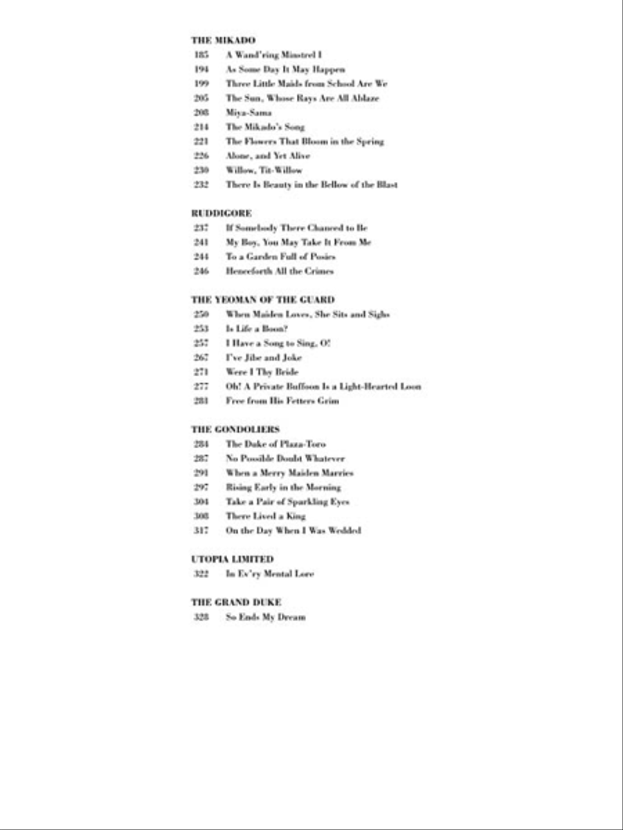 Gilbert & Sullivan Piano, Vocal scores gallery preview page 4