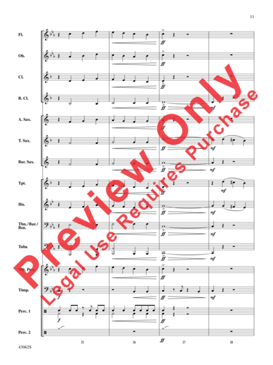 Planet X Concert Band scores gallery preview page 12