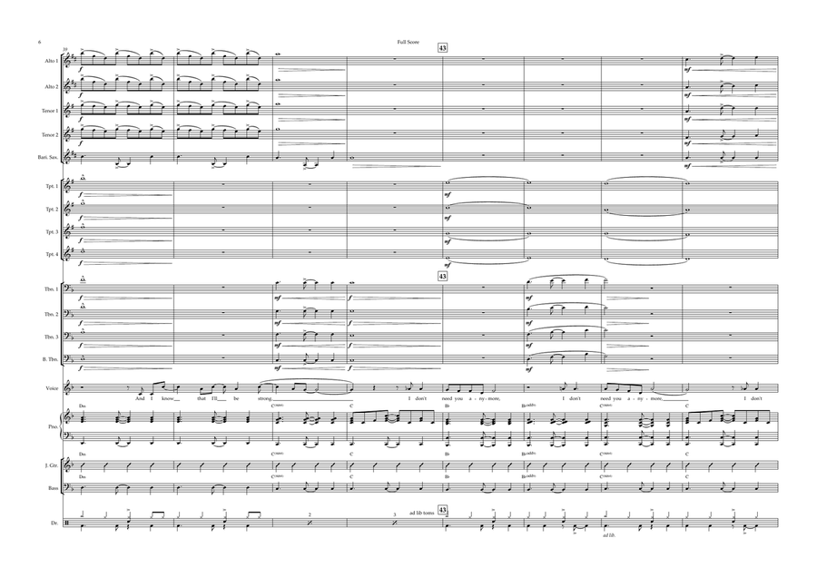 Believe Jazz Ensemble scores gallery preview page 6