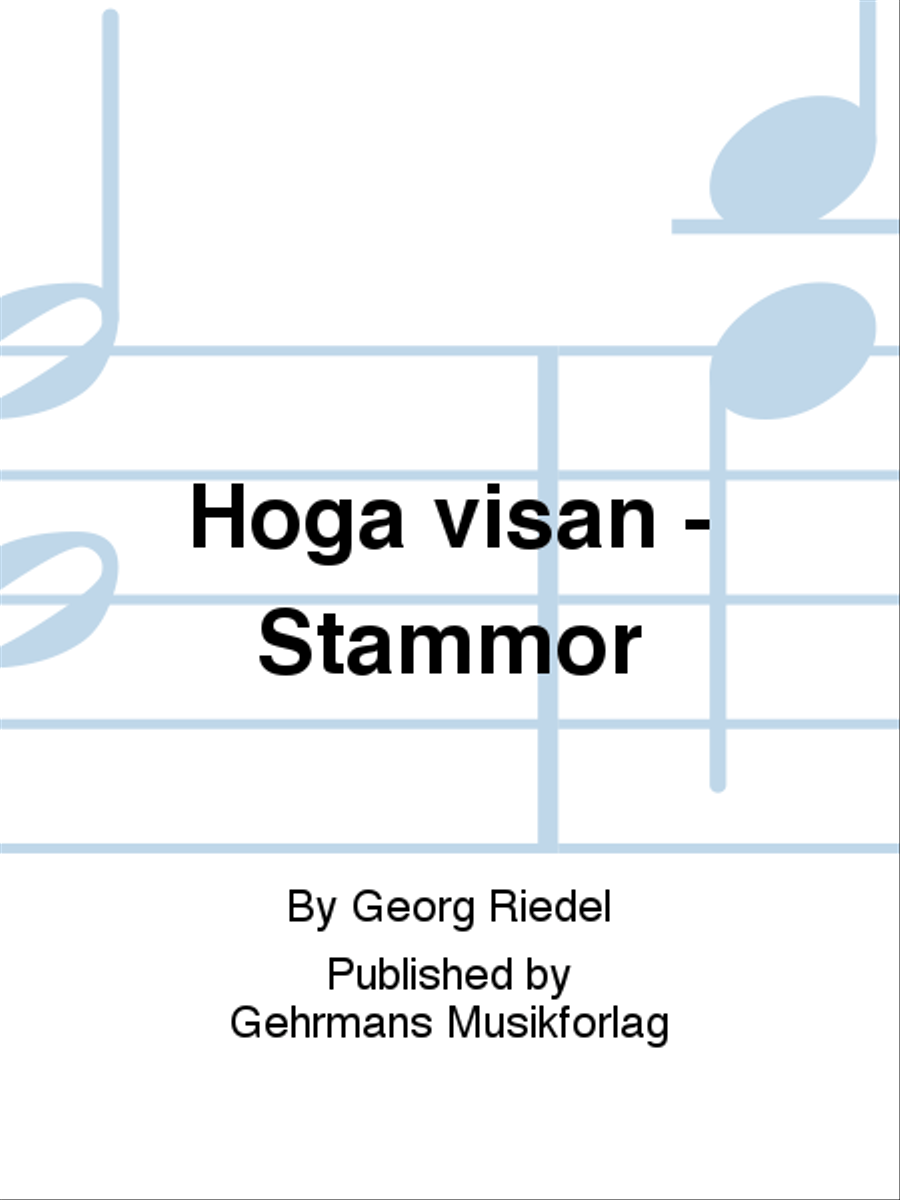 Hoga visan - Stammor 4-Part scores gallery preview page 1