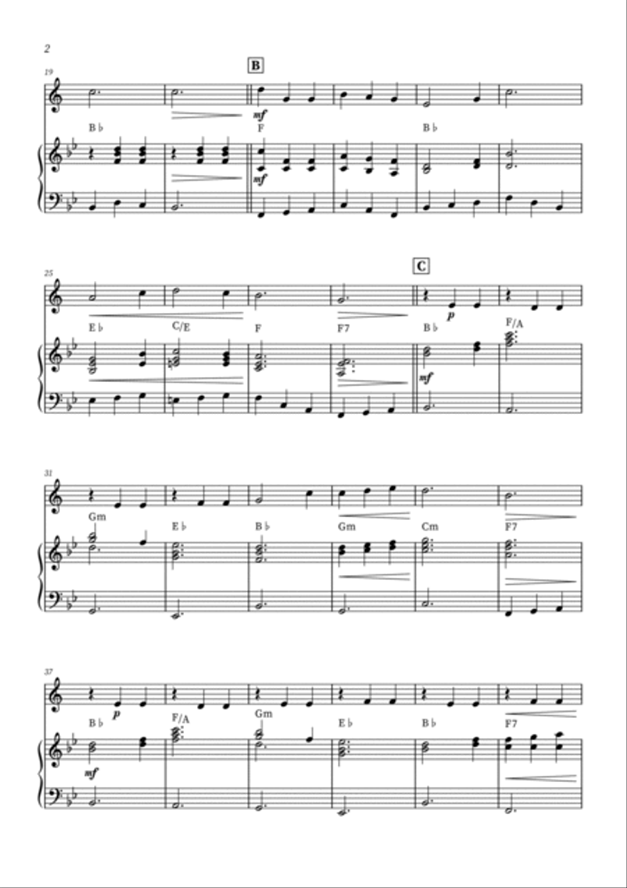 Edelweiss Trumpet Solo scores gallery preview page 2