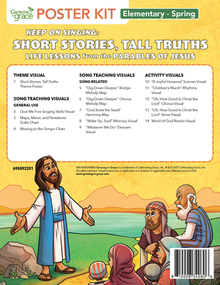 Keep on Singing: Short Stories, Tall Truths Poster Kit - Elementary - Spring