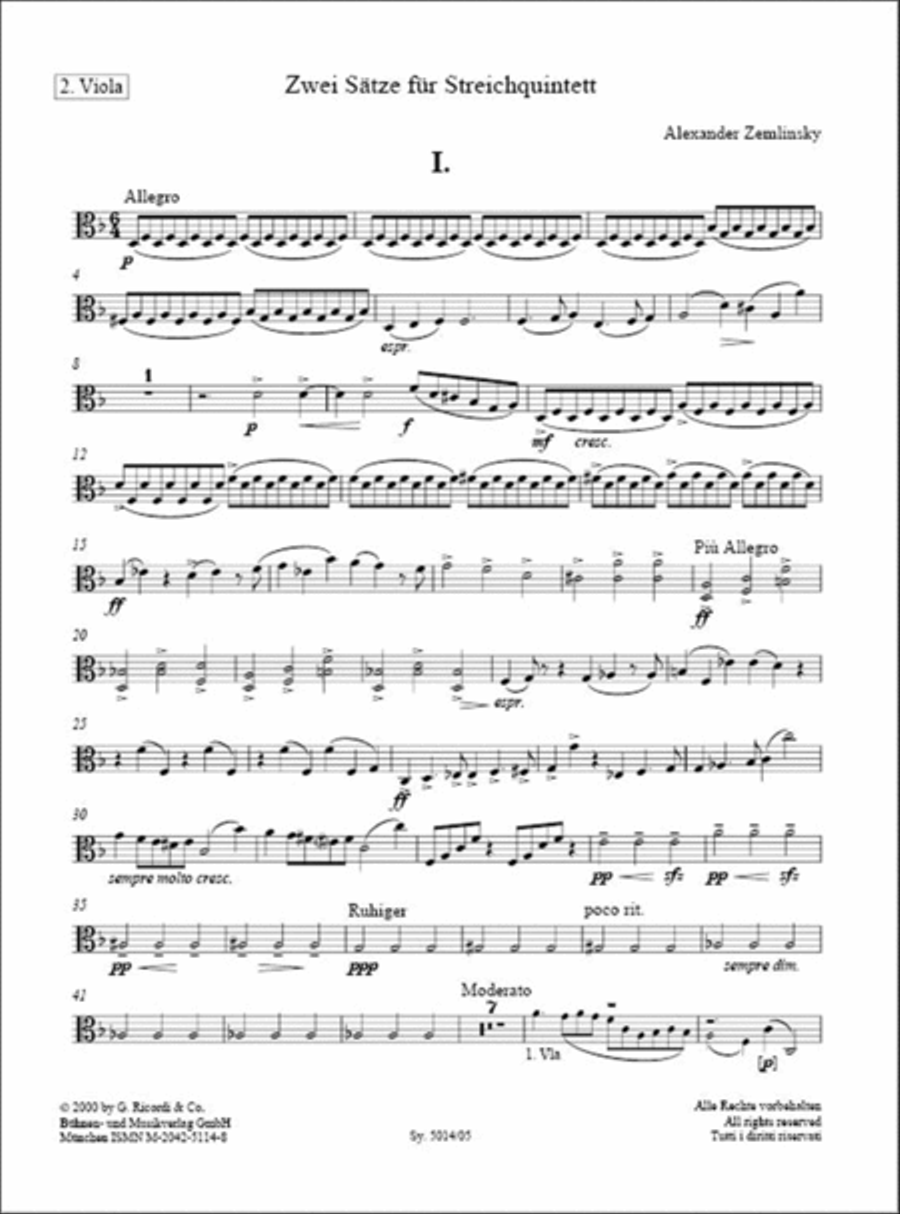 2 Sätze für Streichquintett String Quintet scores gallery preview page 3