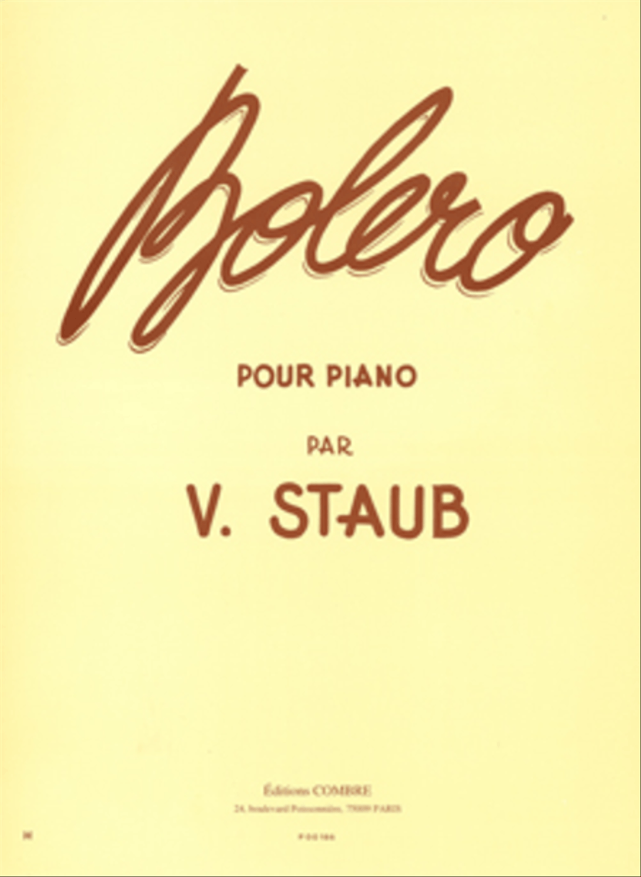 Bolero Bolero Piano Solo scores gallery preview page 1