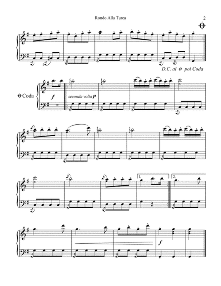 Mozart for easy piano solo - 4 short pieces image number null