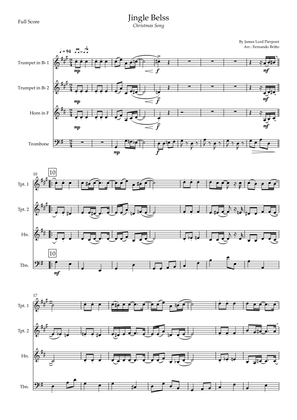 Jingle Bells - Jazz Version (Christmas Song) for Brass Quartet