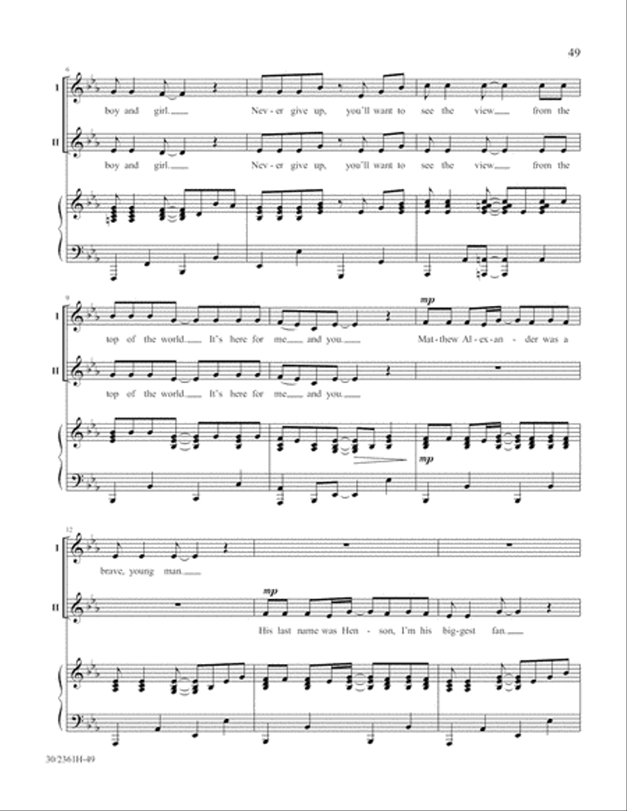 Ten Who Counted 2-Part scores gallery preview page 50