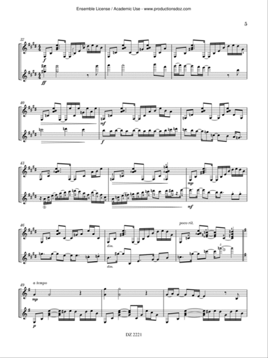 Footsteps in Distant Memories Classical Guitar scores gallery preview page 5