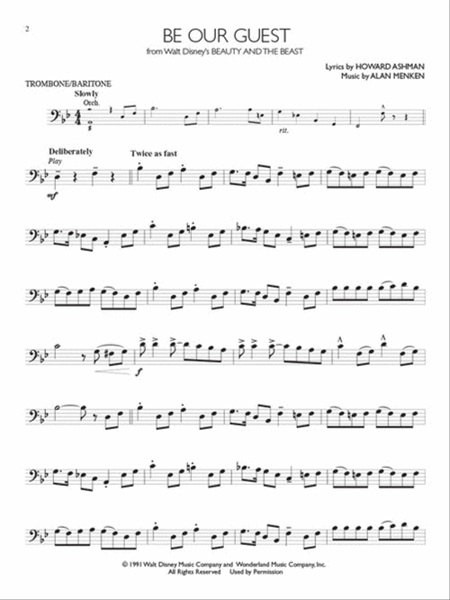 Disney Solos - Trombone Or Baritone Horn image number null