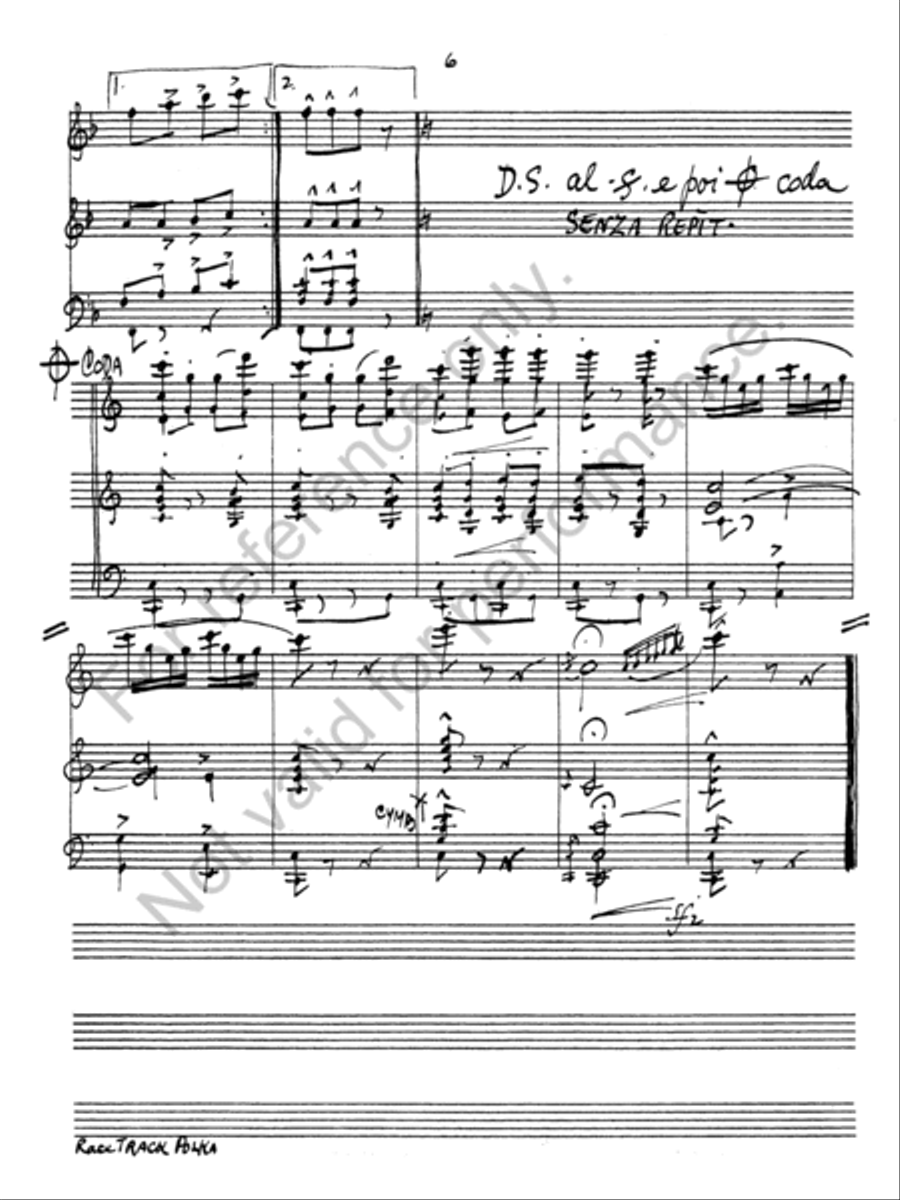 Clear Track Polka Clear Track Polka Concert Band scores gallery preview page 7