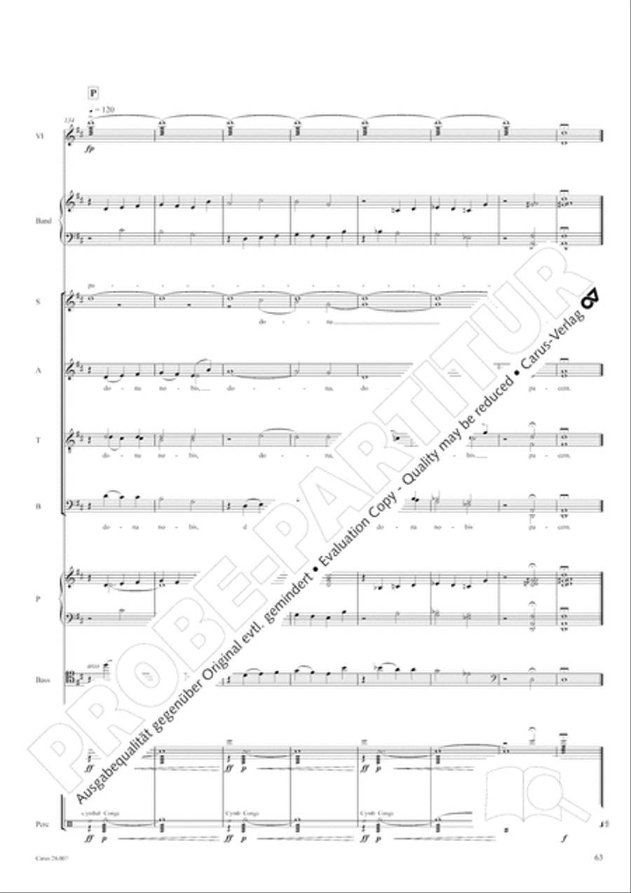 Missa latina 4-Part scores gallery preview page 64