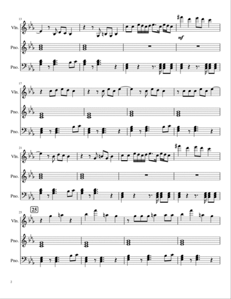 Toxic Violin Solo scores gallery preview page 2