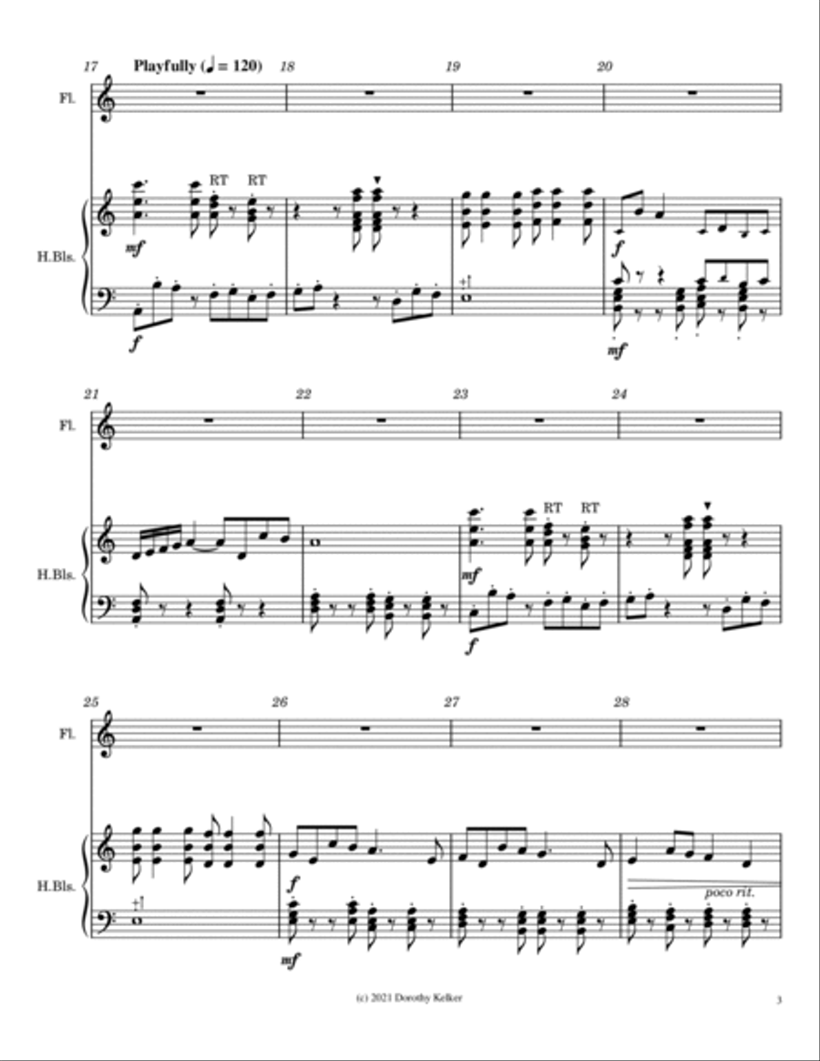Pan's Forest (Sylvan Meditation) Handbell Choir scores gallery preview page 3