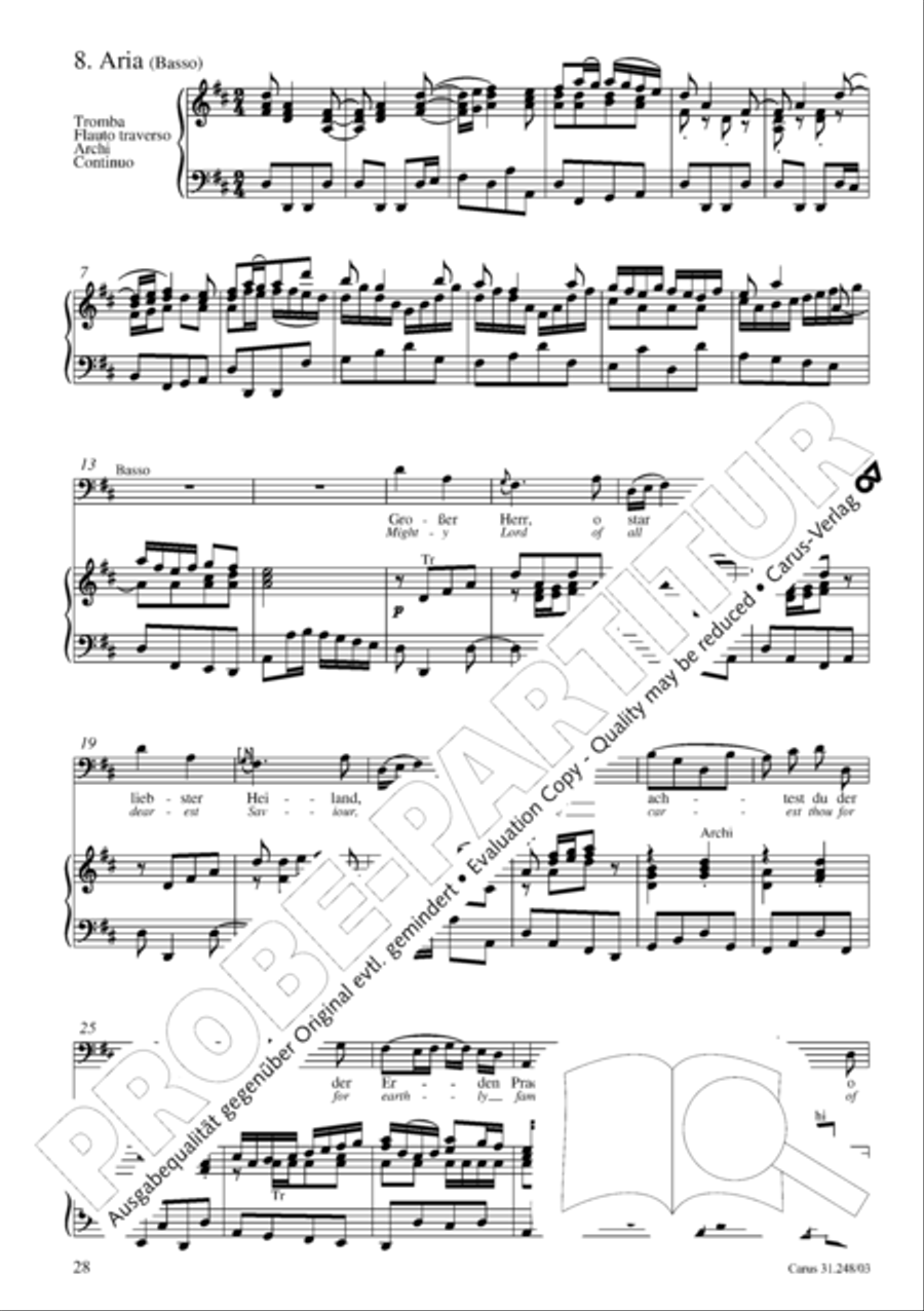 Christmas oratorio (Weihnachtsoratorium, Teile I-III) 4-Part scores gallery preview page 33