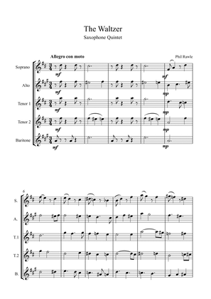 The Waltzer - Saxophone Quintet (SATTB)