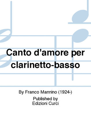 Canto d'amore per clarinetto-basso