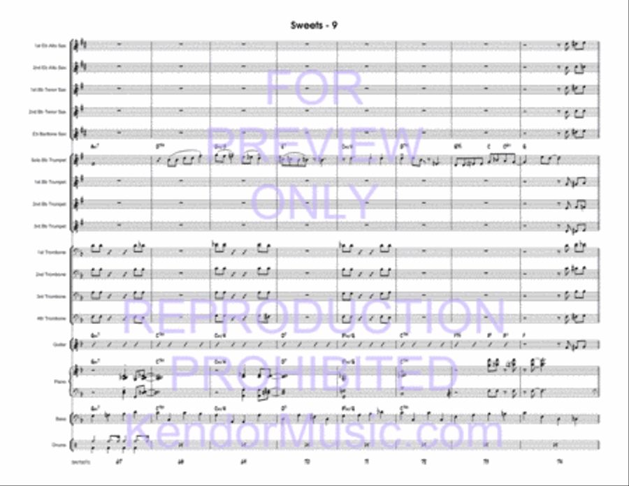 Sweets Sweets Jazz Ensemble scores gallery preview page 10