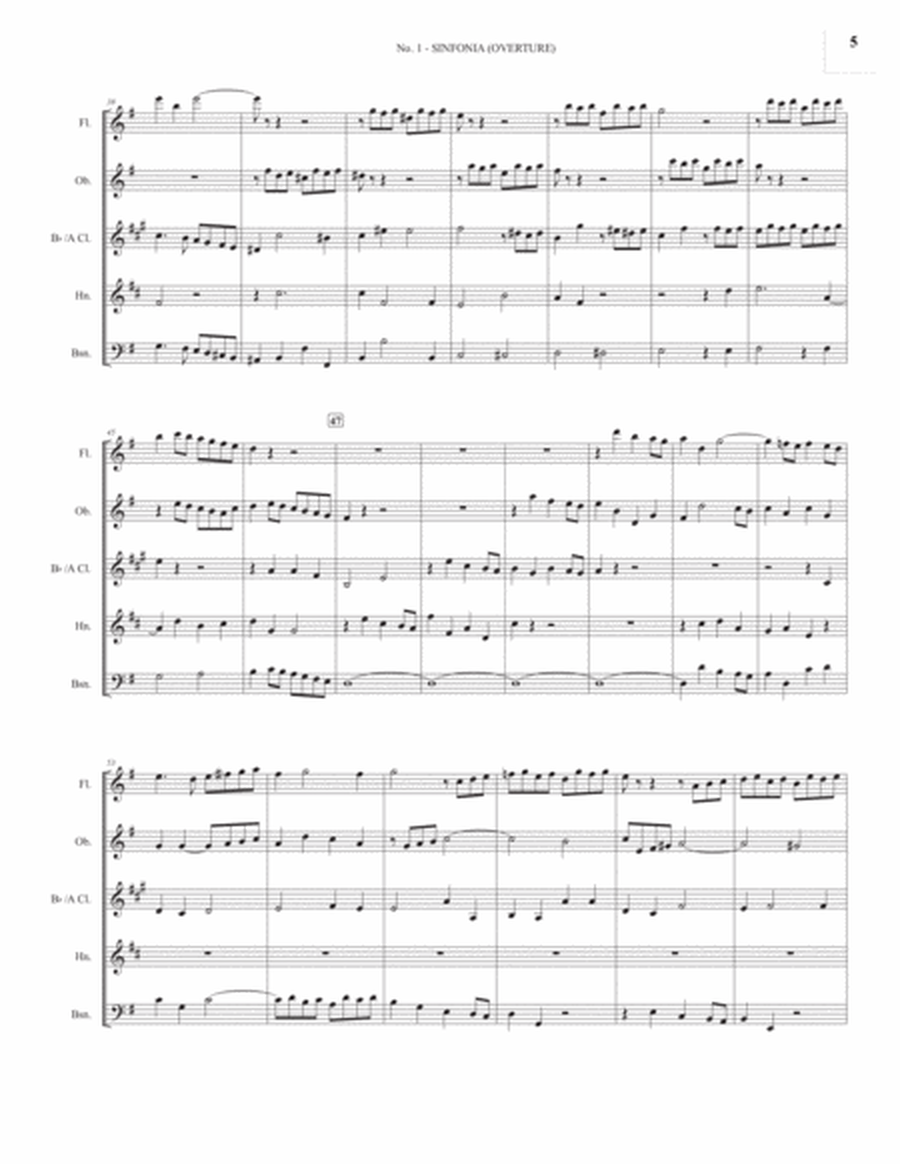 Selected Choruses from MESSIAH (for Woodwind Quintet) image number null