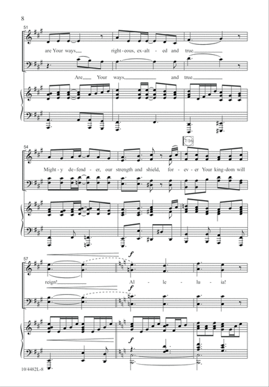 Sing Forth His Glorious Name 4-Part scores gallery preview page 9