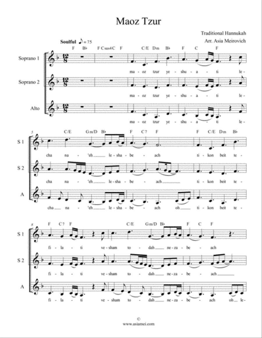 Maoz Tzur SSA scores gallery preview page 1
