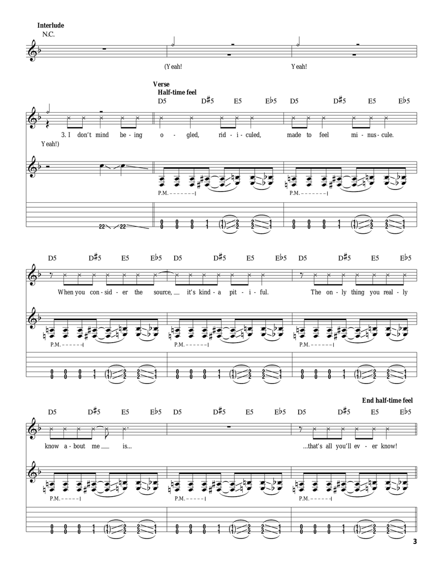 My Plague Electric Guitar scores gallery preview page 3