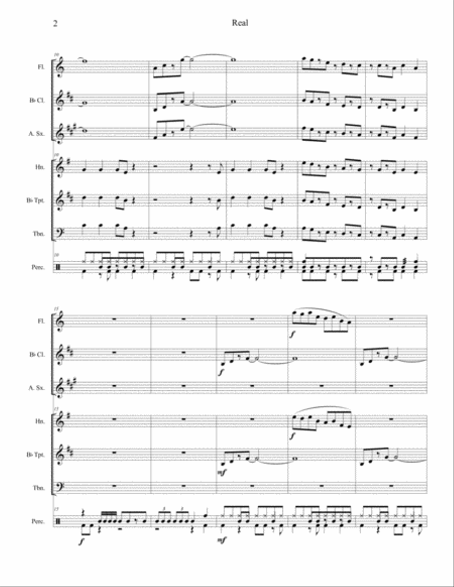 Real Real Concert Band scores gallery preview page 2